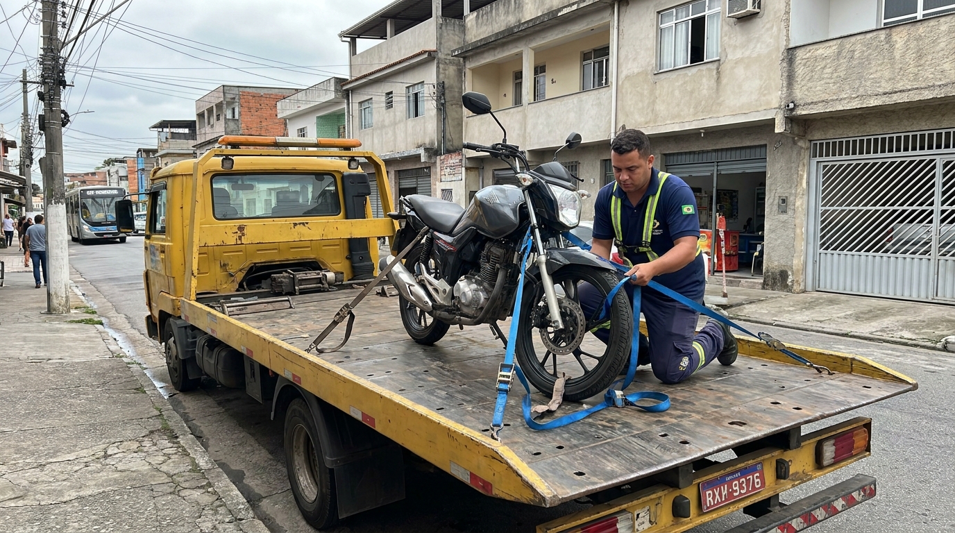 Auxílio para Moto no Local no Cazeca, Uberlândia‑MG