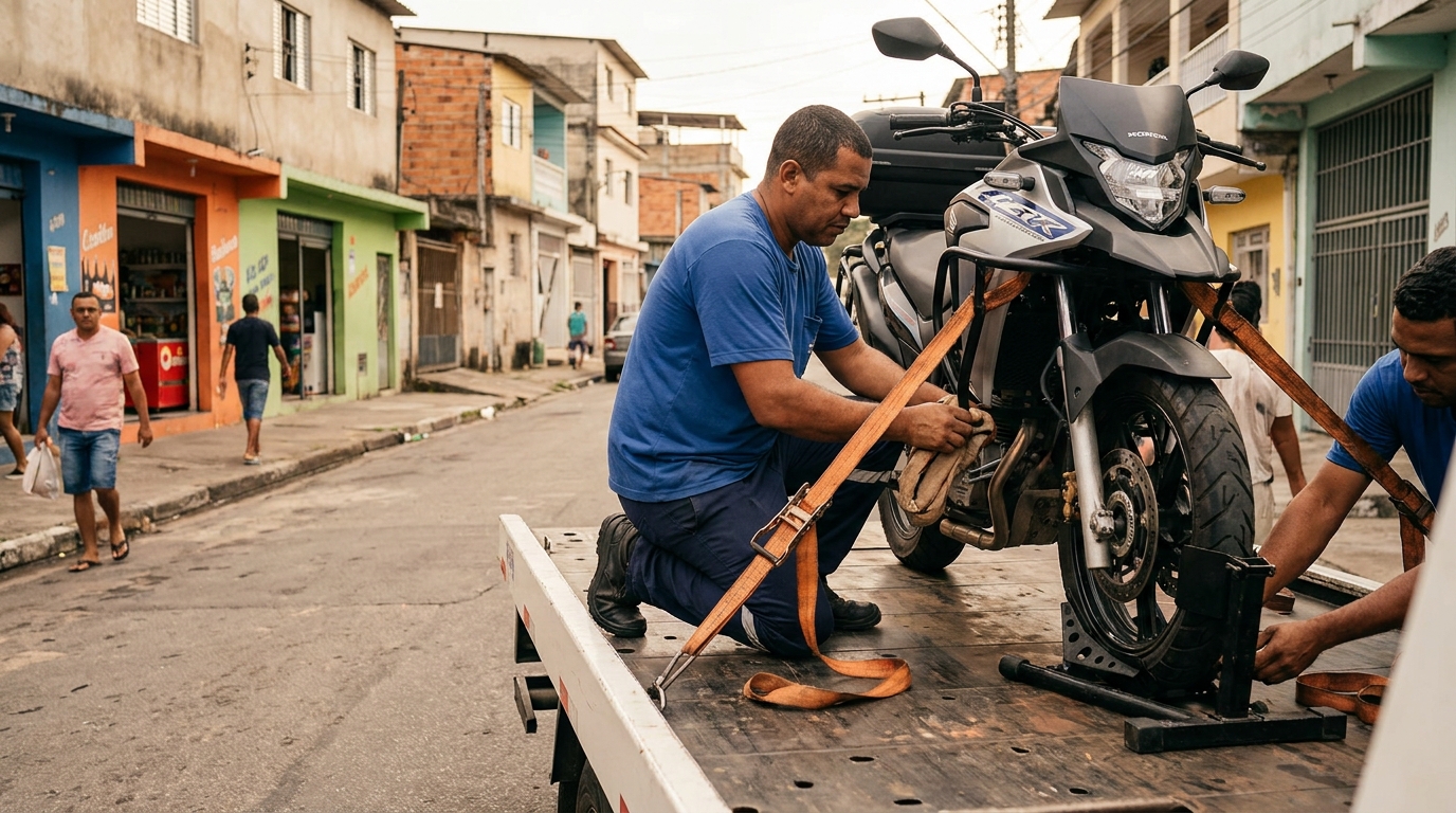 Guincho para Moto no Cazeca, Uberlândia‑MG